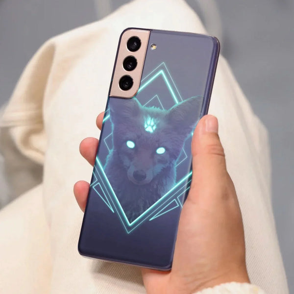 Husa compatibila cu Samsung Galaxy S20 Ultra model Neon Fox, Silicon, TPU, Viceversa - Viceversa