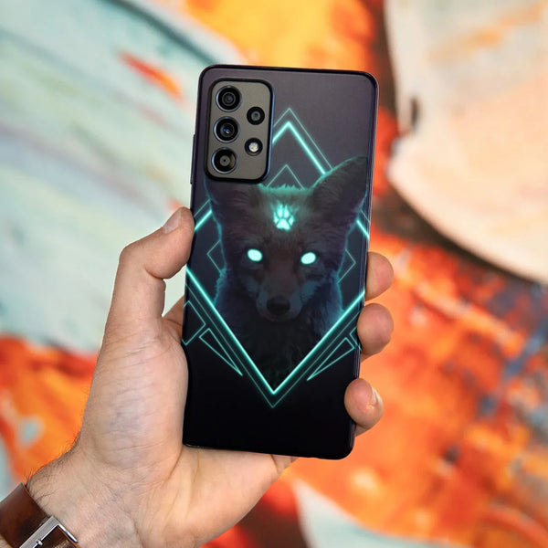 Husa compatibila cu Samsung Galaxy A53 5G model Neon Fox, Silicon, TPU, Viceversa - Viceversa