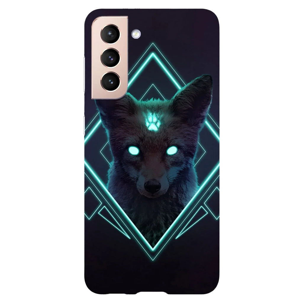 Husa compatibila cu Samsung Galaxy S20 model Neon Fox, Silicon, TPU, Viceversa - Viceversa