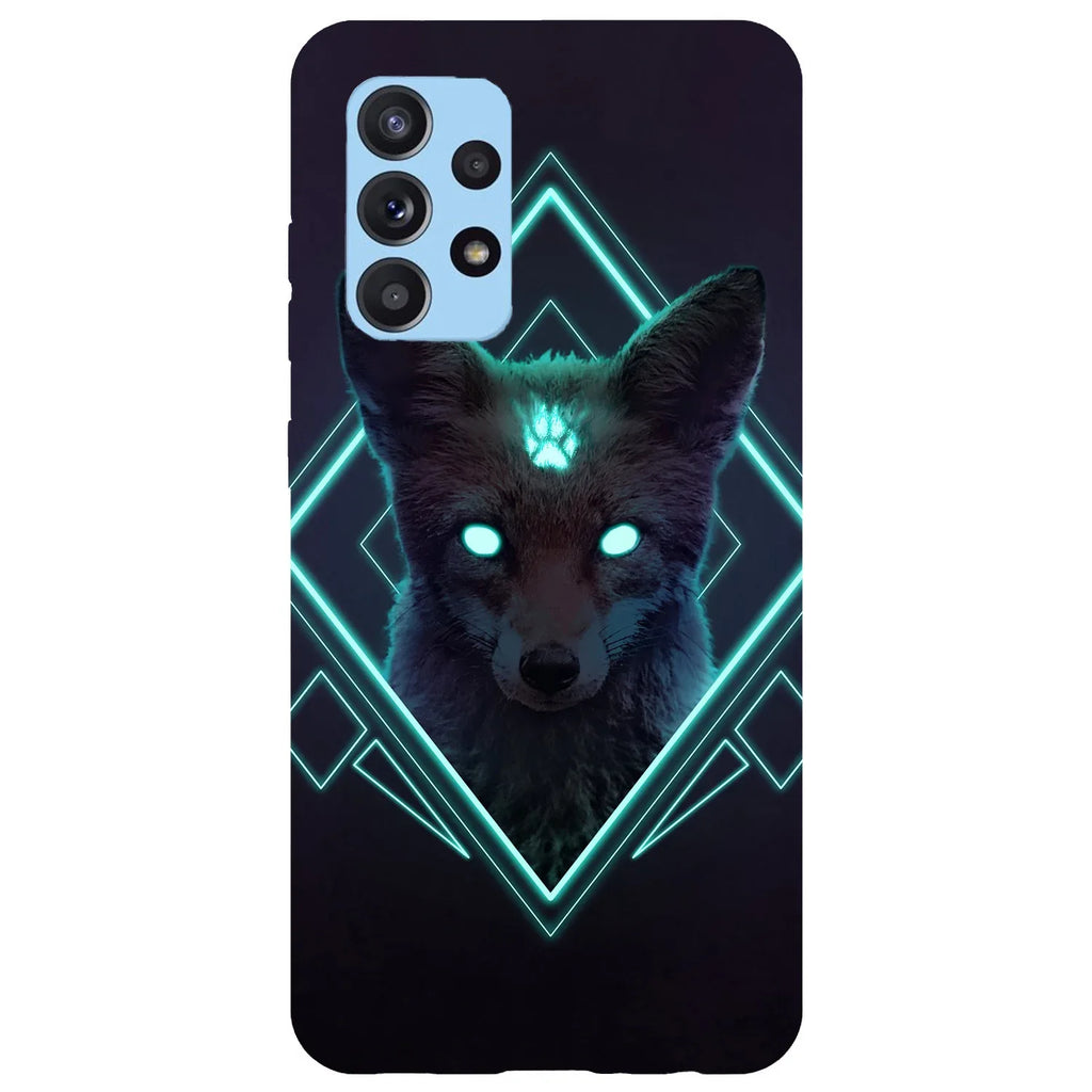 Husa compatibila cu Samsung Galaxy A53 5G model Neon Fox, Silicon, TPU, Viceversa - Viceversa