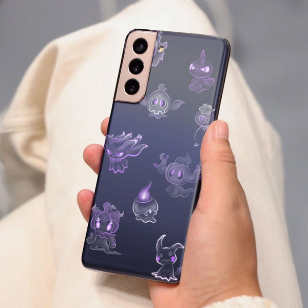 Husa compatibila cu Samsung Galaxy S21 FE model Neon Ghost pokemon, Silicon, TPU, Viceversa