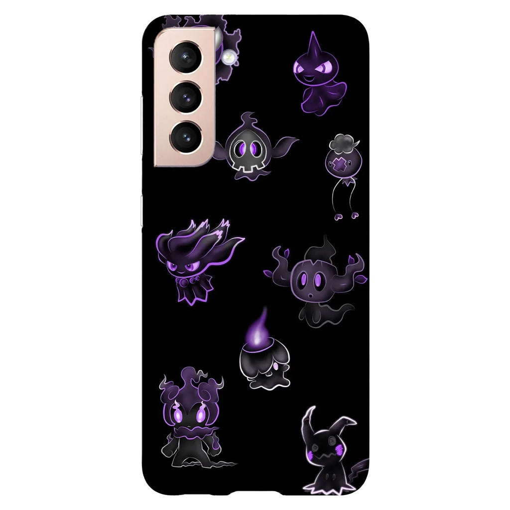 Husa compatibila cu Samsung Galaxy S21 model Neon Ghost pokemon, Silicon, TPU, Viceversa - Viceversa