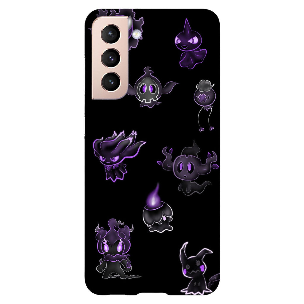 Husa compatibila cu Samsung Galaxy S21 FE model Neon Ghost pokemon, Silicon, TPU, Viceversa