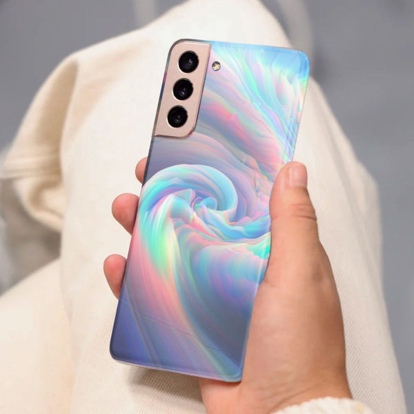 Husa compatibila cu Samsung Galaxy S21 FE model Neon Holo, Silicon, TPU, Viceversa