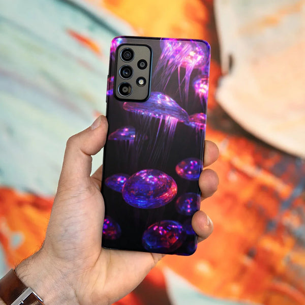 Husa compatibila cu Samsung Galaxy A53 5G model Neon Jellyfish, Silicon, TPU, Viceversa - Viceversa