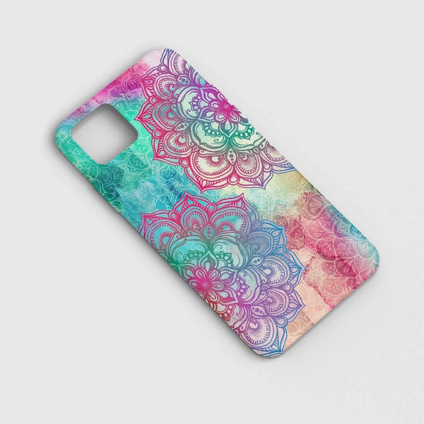 Husa compatibila cu Apple iPhone 11 model Neon Mandala, Silicon, TPU, Viceversa - Viceversa