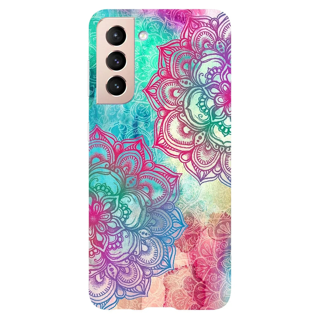 Husa compatibila cu Samsung Galaxy S20 model Neon Mandala, Silicon, TPU, Viceversa - Viceversa