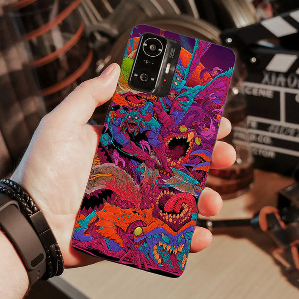 Husa compatibila cu Xiaomi Mi 11 Lite model Neon Monster, Silicon, TPU, Viceversa