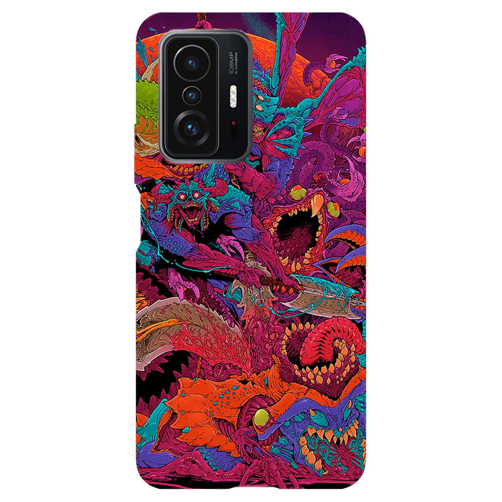 Husa compatibila cu Xiaomi Mi 11 Lite model Neon Monster, Silicon, TPU, Viceversa