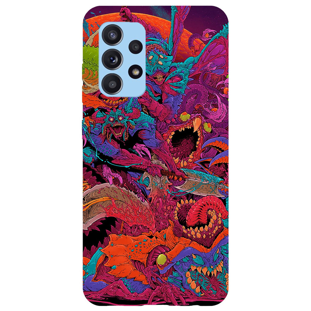 Husa Samsung Galaxy Galaxy A72 model Neon Monster, Silicon, TPU, Viceversa