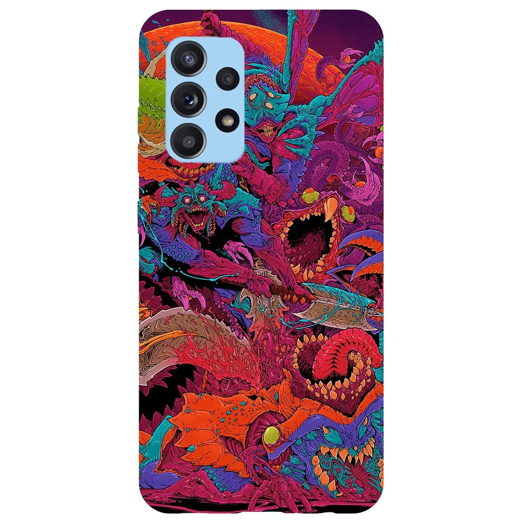 Husa compatibila cu Samsung Galaxy A22 5G model Neon Monster, Silicon, TPU, Viceversa - Viceversa