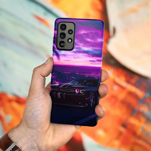 Husa Samsung Galaxy Galaxy A72 5G model Neon Muscle Car, Silicon, TPU, Viceversa - Viceversa