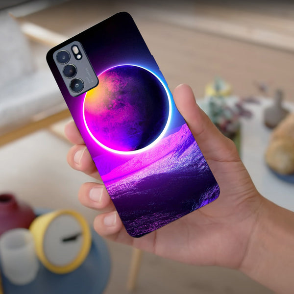 Husa compatibila cu Oppo Reno 5 4G model Neon Planet, Silicon, TPU, Viceversa
