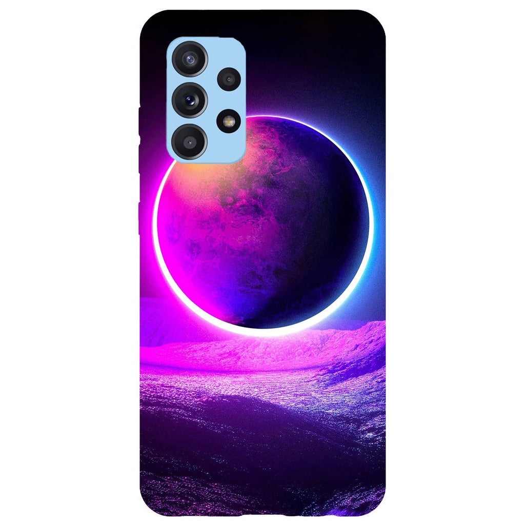 Husa compatibila cu Samsung Galaxy A73 5G model Neon Planet, Silicon, TPU, Viceversa