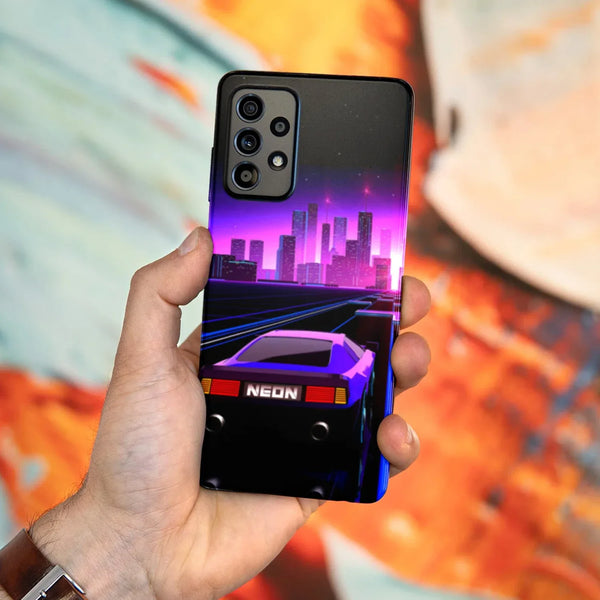 Husa compatibila cu Samsung Galaxy A53 5G model Neon Retrowave, Silicon, TPU, Viceversa - Viceversa