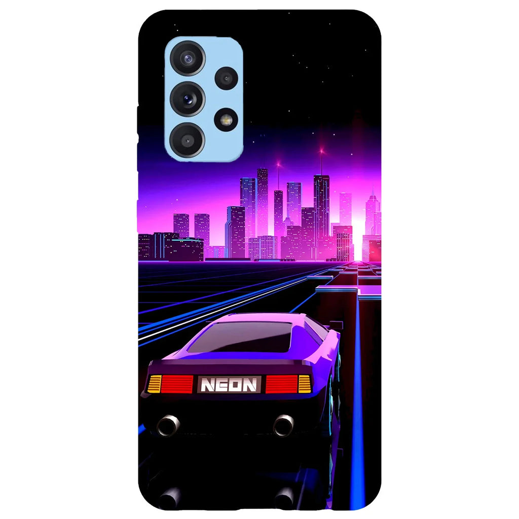 Husa compatibila cu Samsung Galaxy A53 5G model Neon Retrowave, Silicon, TPU, Viceversa - Viceversa