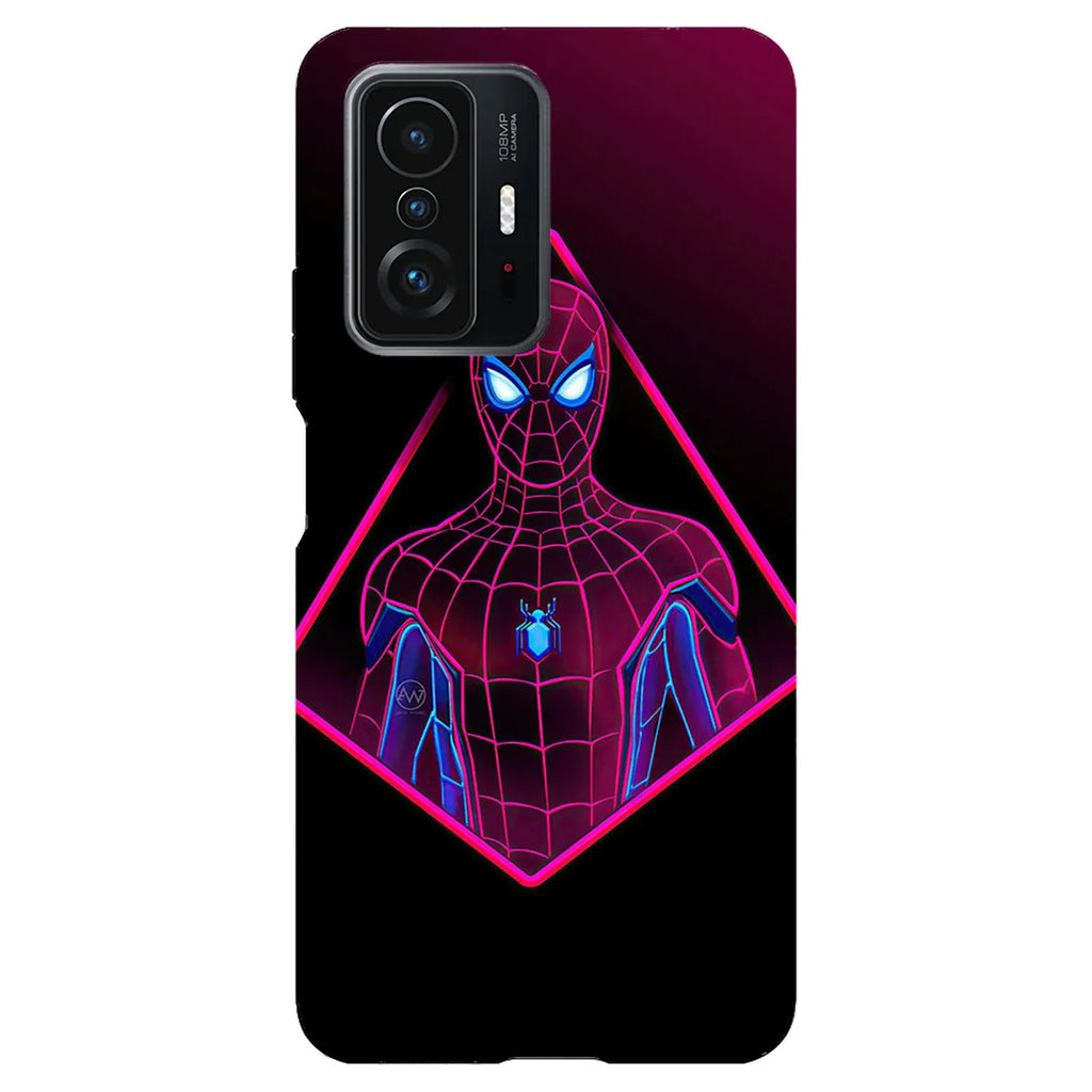 Husa compatibila cu Xiaomi Mi 11T Pro model Neon Spiderman, Silicon, TPU, Viceversa - Viceversa