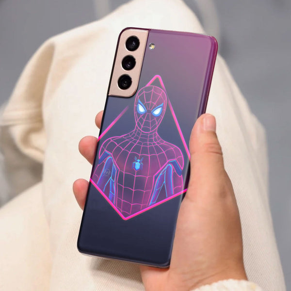 Husa Samsung Galaxy S21 FE model Neon Spiderman, Silicon, TPU, Viceversa
