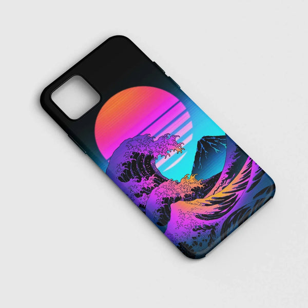 Husa compatibila cu Apple iPhone 13 Mini model Neon Wave, Silicon, TPU, Viceversa - Viceversa
