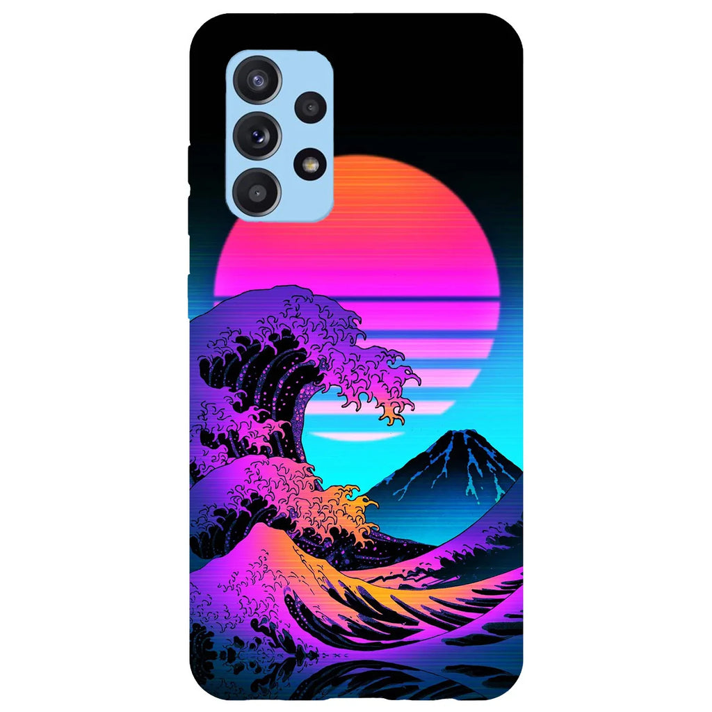 Husa compatibila cu Samsung Galaxy A53 5G model Neon Wave, Silicon, TPU, Viceversa - Viceversa