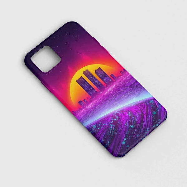 Husa compatibila cu Apple iPhone 11 model Neon city,Silicon, Tpu, Viceversa - Viceversa