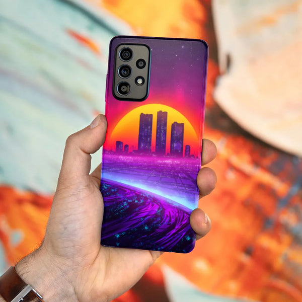 Husa compatibila cu Samsung Galaxy A53 5G model Neon city, Silicon, TPU, Viceversa - Viceversa