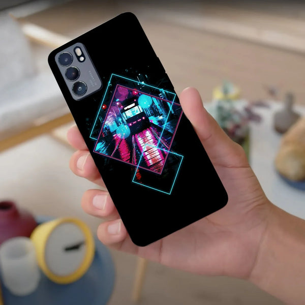 Husa compatibila cu Oppo Find X3 model Neon rail, Silicon, TPU, Viceversa - Viceversa