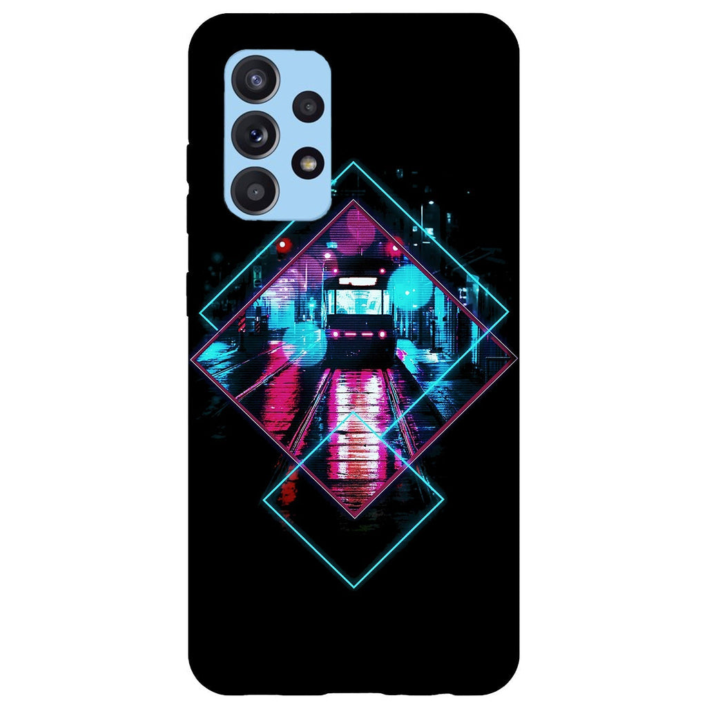 Husa compatibila cu Samsung Galaxy A73 5G model Neon rail, Silicon, TPU, Viceversa