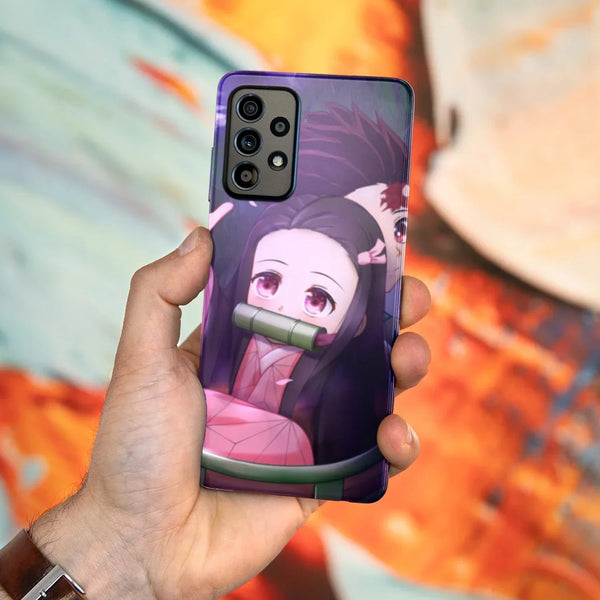 Husa compatibila cu Samsung Galaxy A53 5G model Nezuko and tanjiro Demon Slayer, Silicon, TPU, Viceversa - Viceversa