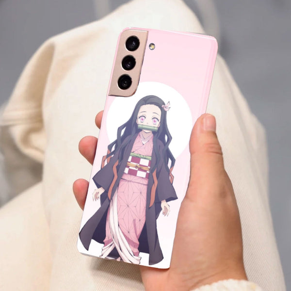 Husa compatibila cu Samsung Galaxy S21 FE model Nezuko kamado, Silicon, TPU, Viceversa