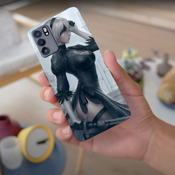 Husa compatibila cu Oppo Reno 5 4G model Nier Automata, Silicon, TPU, Viceversa