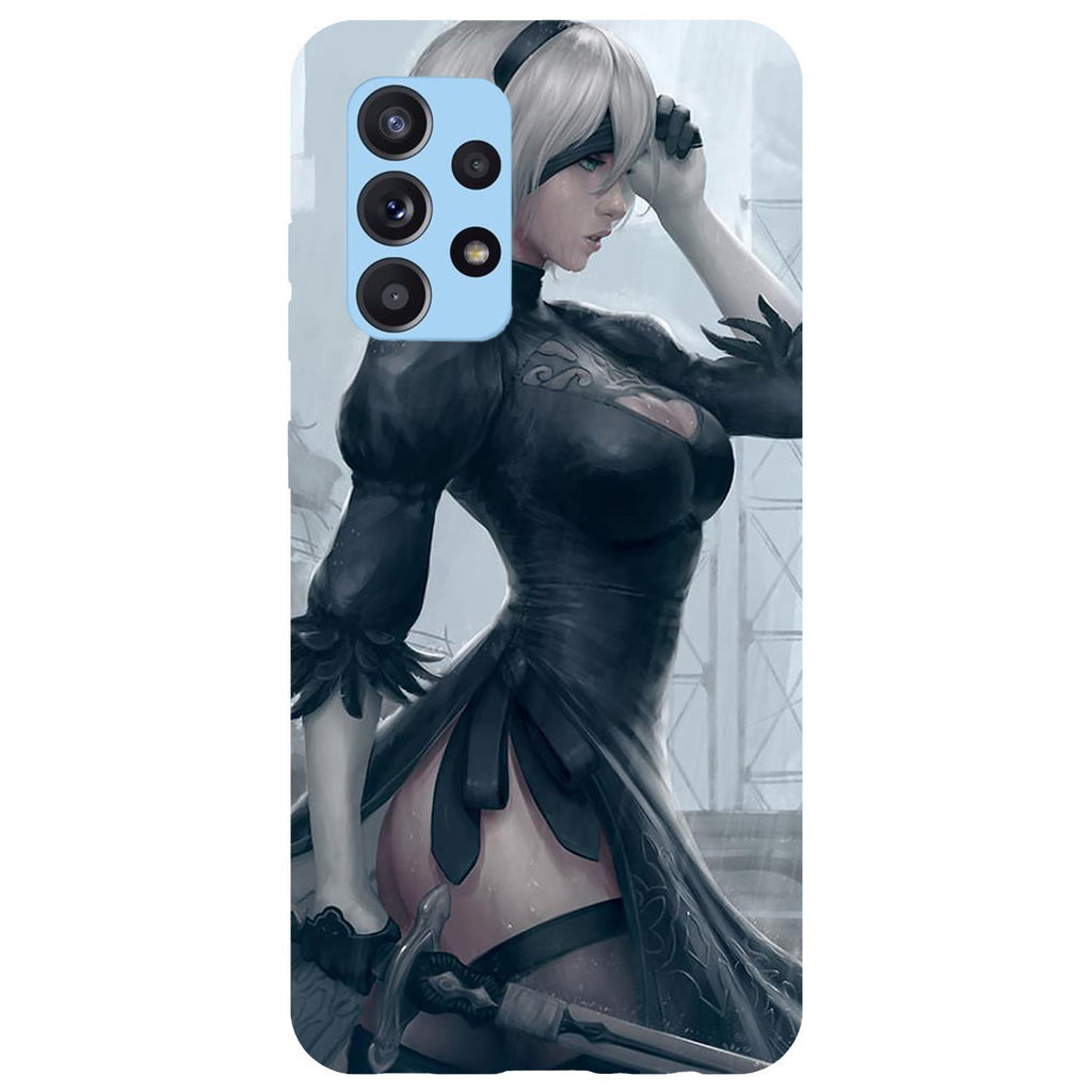 Husa compatibila cu Samsung Galaxy A73 5G model Nier Automata, Silicon, TPU, Viceversa