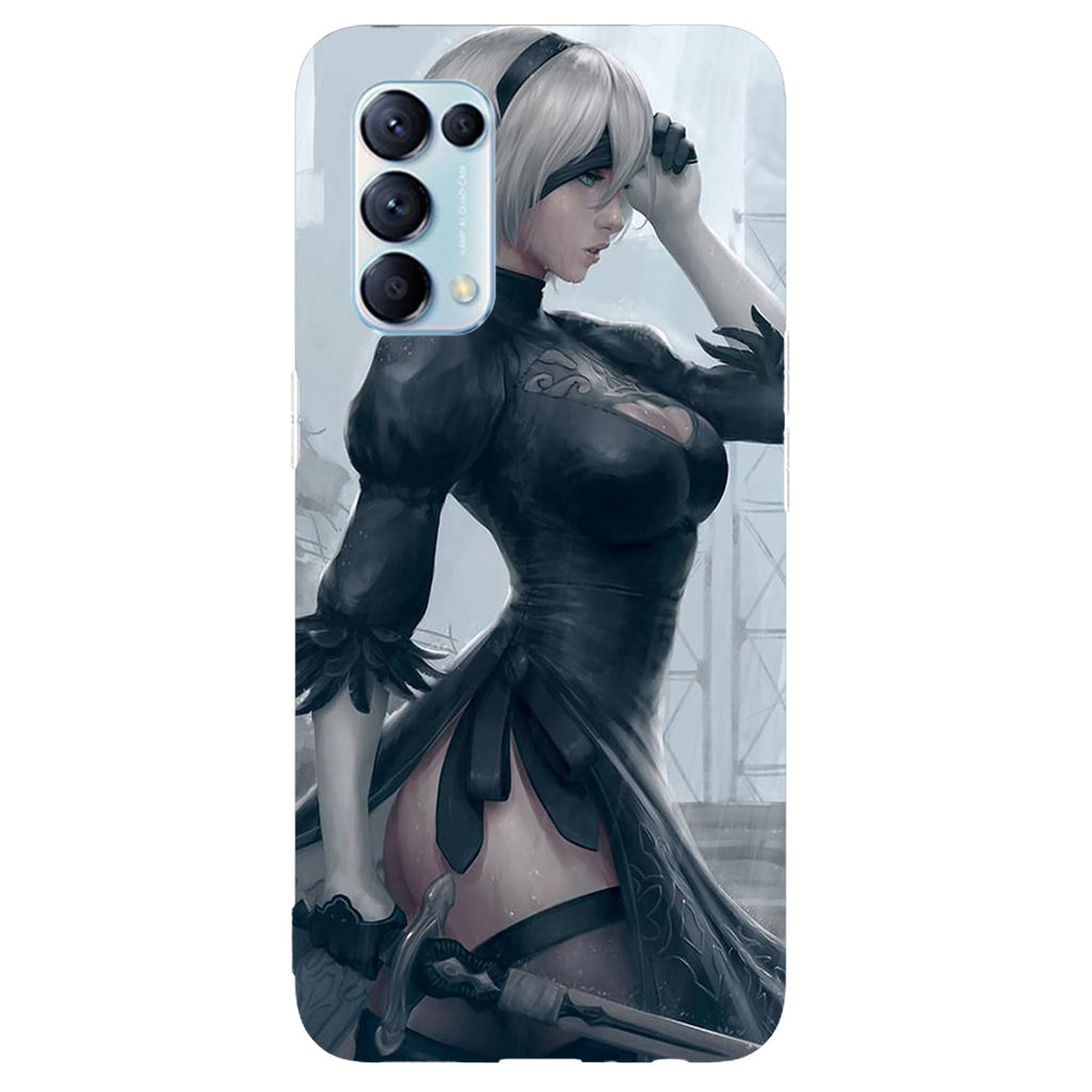 Husa compatibila cu Oppo Reno 5 4G model Nier Automata, Silicon, TPU, Viceversa