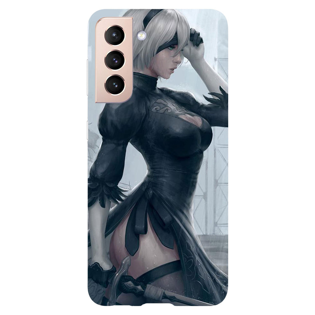 Husa Samsung Galaxy S21 FE model Nier Automata, Silicon, TPU, Viceversa