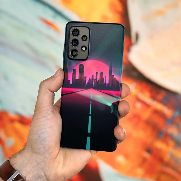 Husa compatibila cu Samsung Galaxy A52 5G model Night City, Silicon, TPU, Viceversa - Viceversa