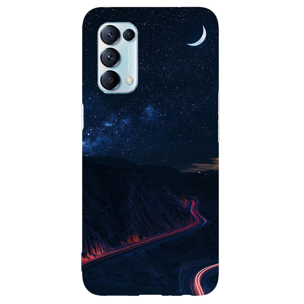Husa compatibila cu Oppo Reno 5 4G model Night Valley, Silicon, TPU, Viceversa
