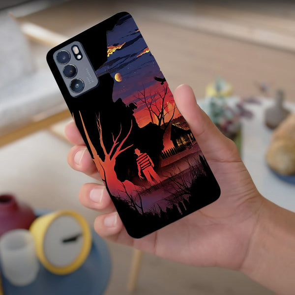 Husa compatibila cu Oppo Reno 5 4G model Nightmare on the Street, Silicon, TPU, Viceversa