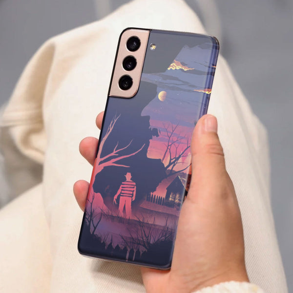 Husa Samsung Galaxy S21 FE model Nightmare on the Street, Silicon, TPU, Viceversa