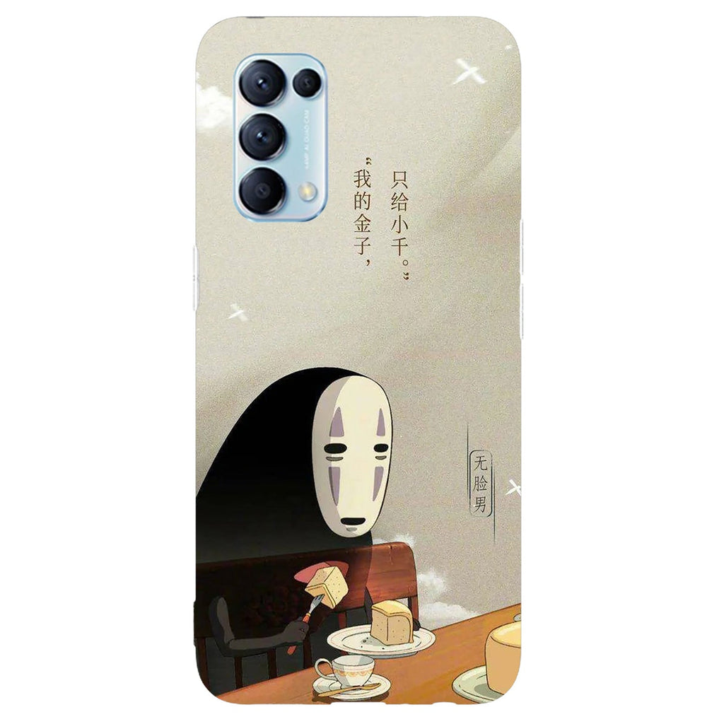 Husa compatibila cu Oppo Reno 5 4G model No Face Spirited Away, Silicon, TPU, Viceversa