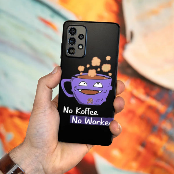 Husa compatibila cu Samsung Galaxy A53 5G model No koffe no workee Koffing Pokemon, Silicon, TPU, Viceversa - Viceversa