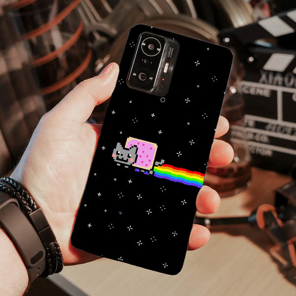 Husa compatibila cu Xiaomi Mi 11 Lite model Nyan Cat, Silicon, TPU, Viceversa