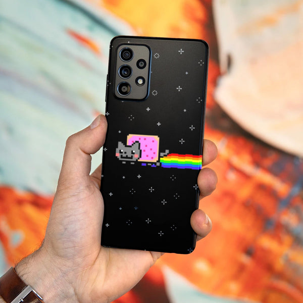 Husa Samsung Galaxy Galaxy A72 model Nyan Cat, Silicon, TPU, Viceversa