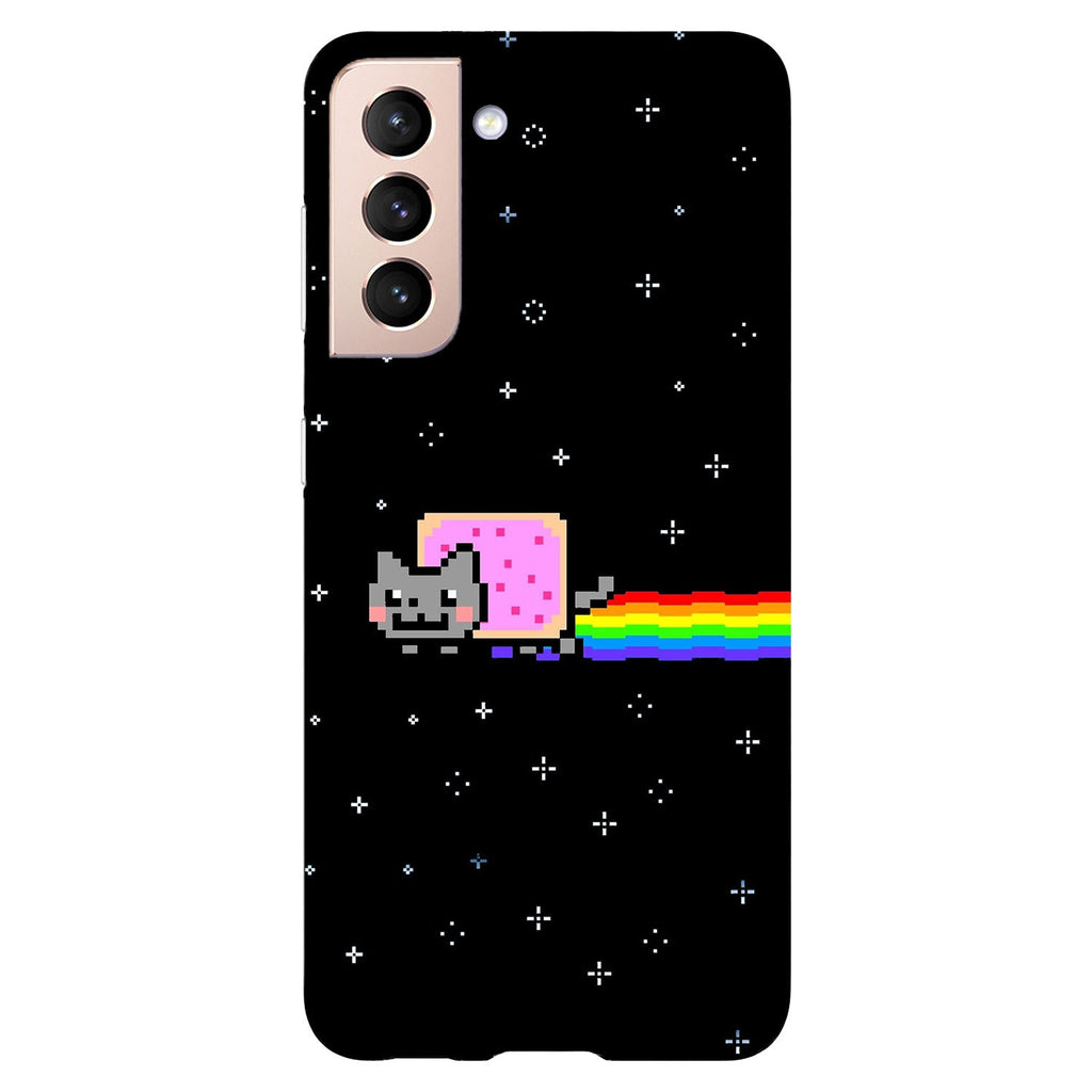 Husa Samsung Galaxy S21 FE model Nyan Cat, Silicon, TPU, Viceversa