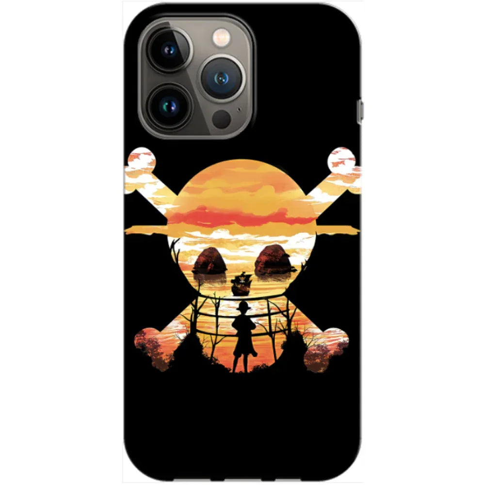 Husa compatibila cu Apple iPhone 14 model One Piece Skull, Silicon, TPU, Viceversa - Viceversa