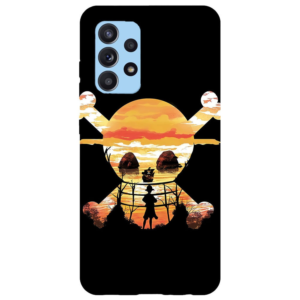 Husa compatibila cu Samsung Galaxy A73 5G model One Piece Skull, Silicon, TPU, Viceversa