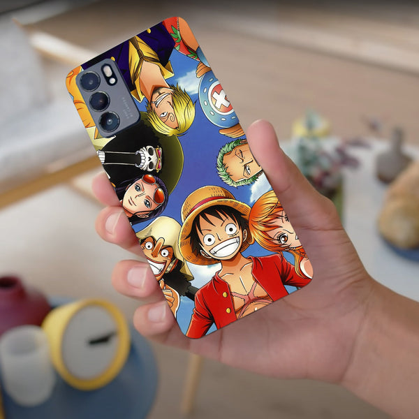 Husa compatibila cu Oppo A74 4G model One Piece Crew, Silicon, TPU, Viceversa