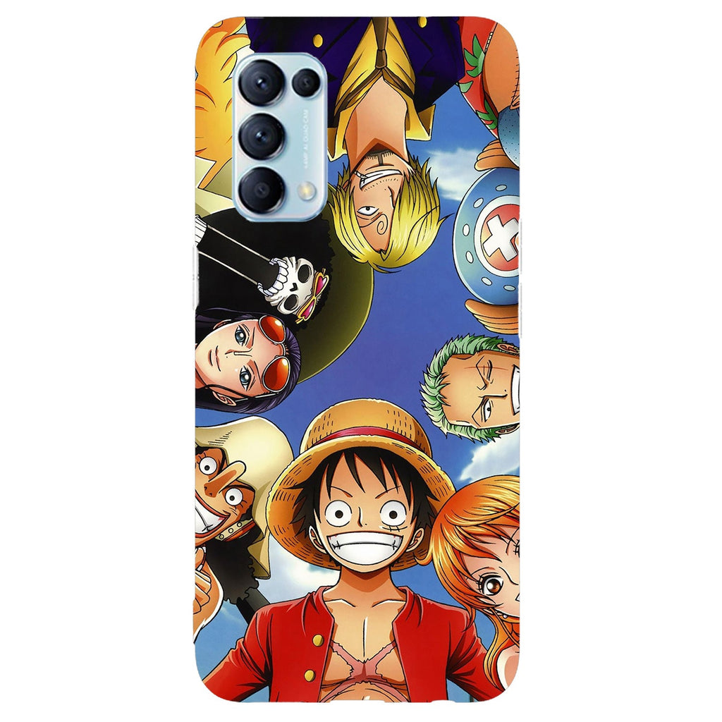 Husa compatibila cu Oppo Reno 5 4G model One Piece Crew, Silicon, TPU, Viceversa