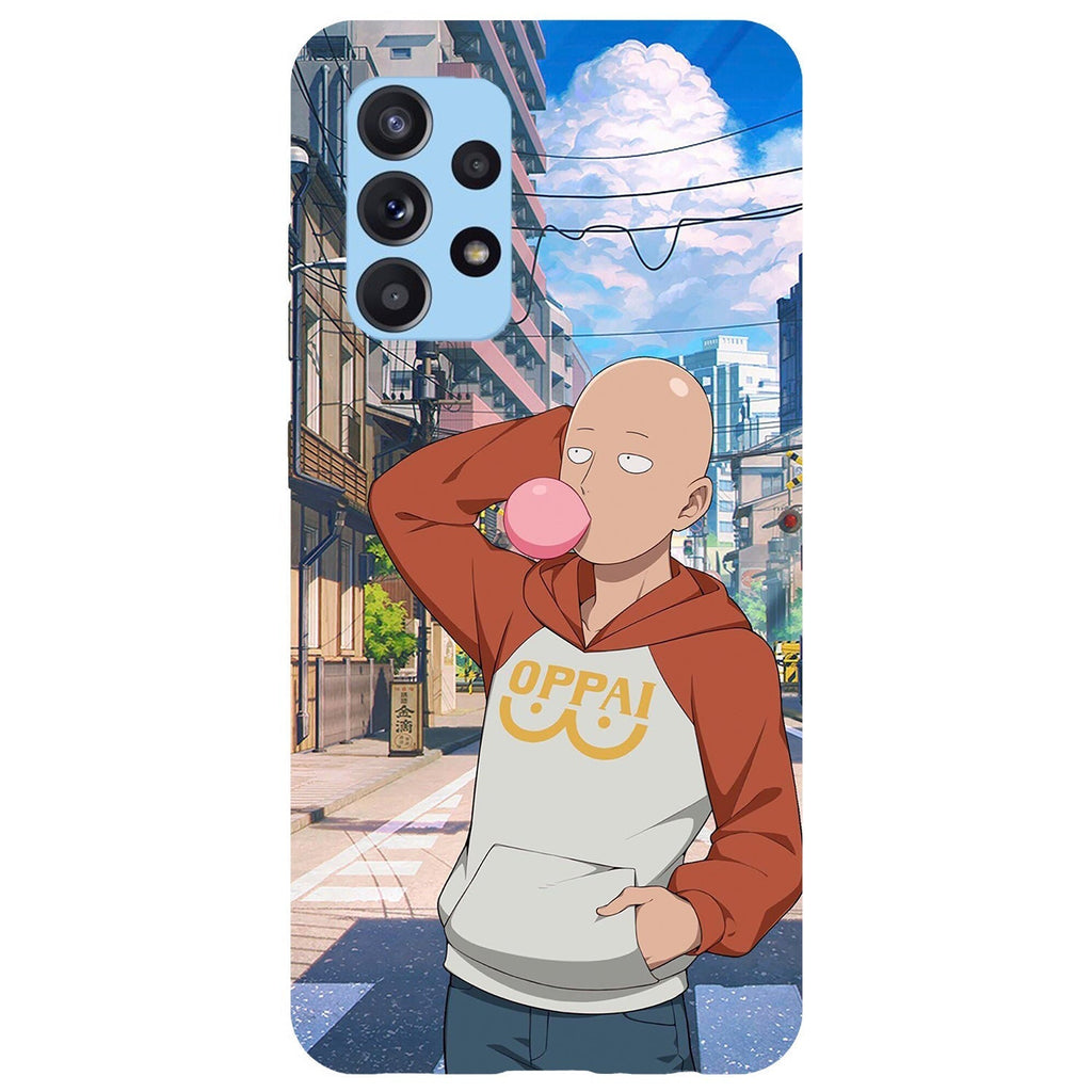 Husa compatibila cu Samsung Galaxy A73 5G model One Punch Man, Silicon, TPU, Viceversa