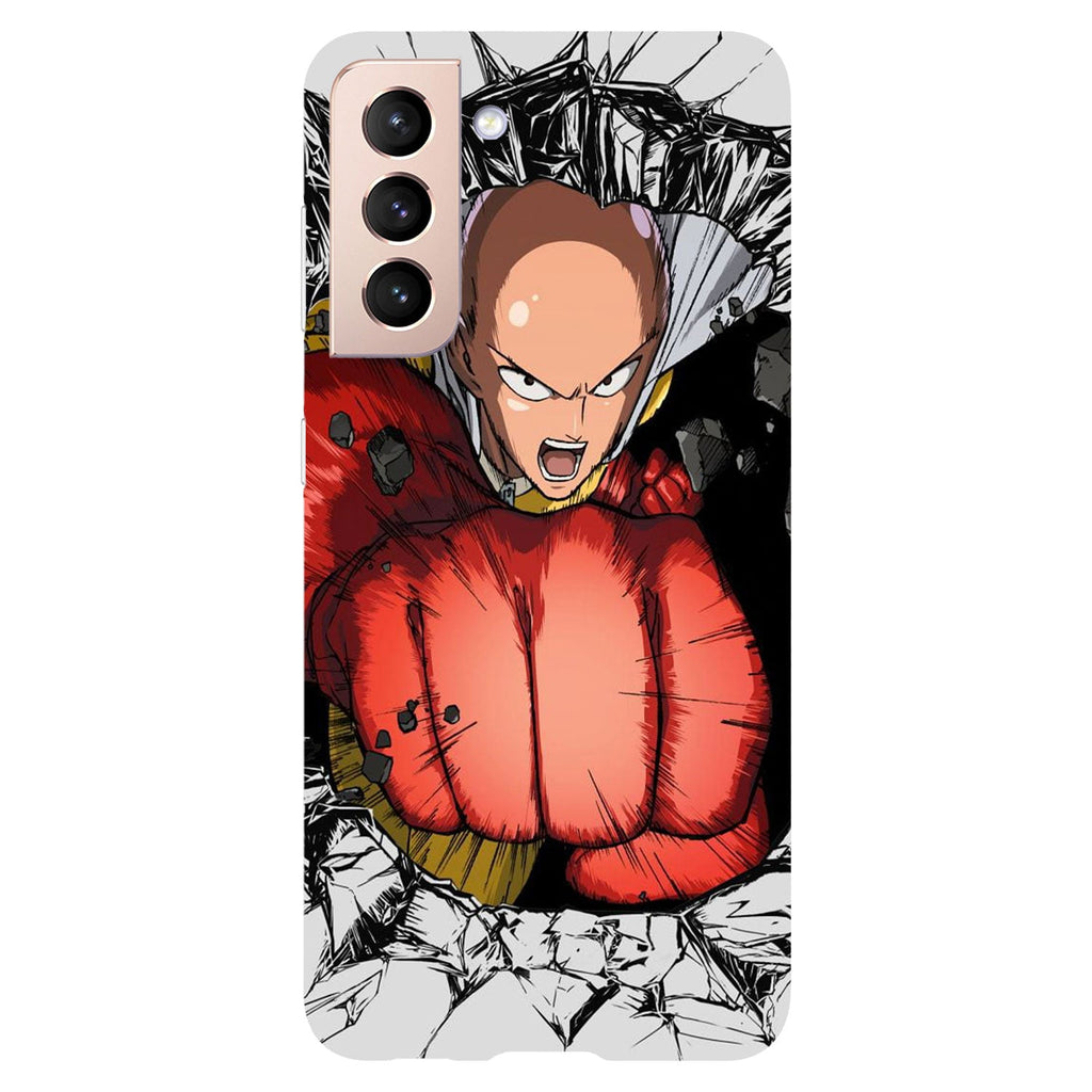 Husa compatibila cu Samsung Galaxy S21 FE model One punch man fist, Silicon, TPU, Viceversa