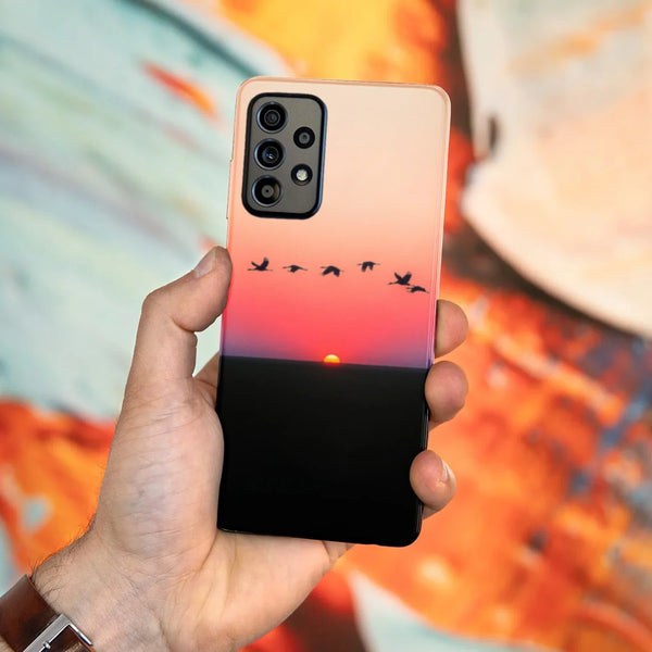 Husa compatibila cu Samsung Galaxy A53 5G model Over the sunset, Silicon, TPU, Viceversa - Viceversa